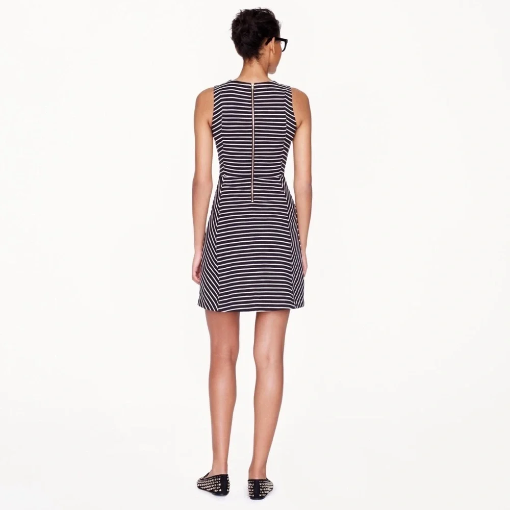J.Crew Black and White Striped Dress Size XXS
